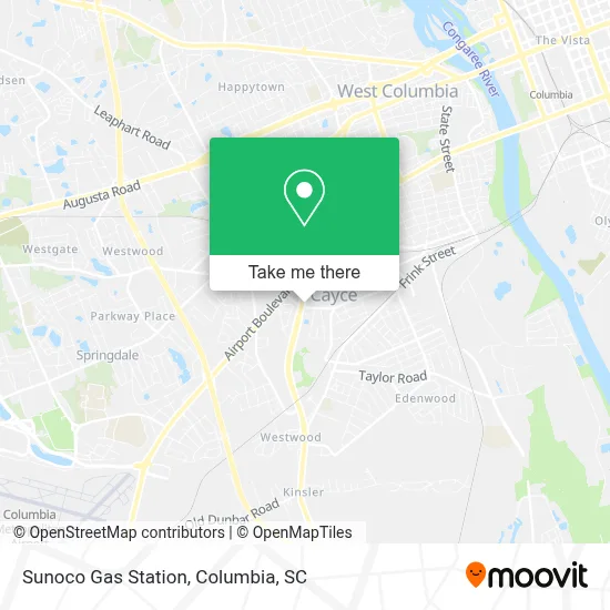 Sunoco Gas Station map