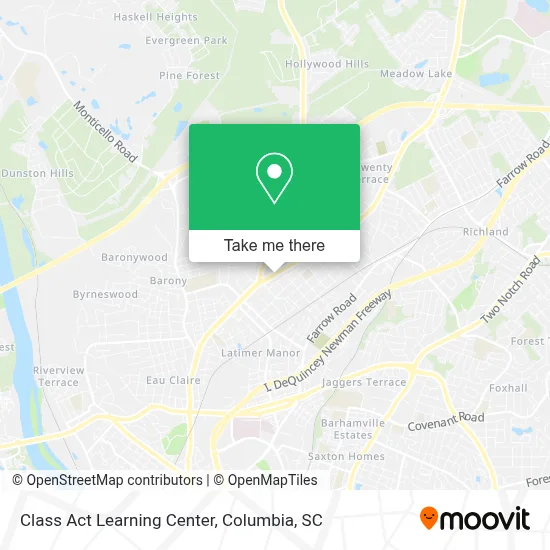 Class Act Learning Center map