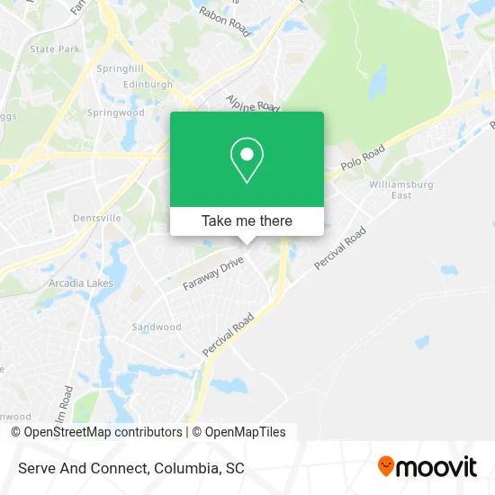 Serve And Connect map