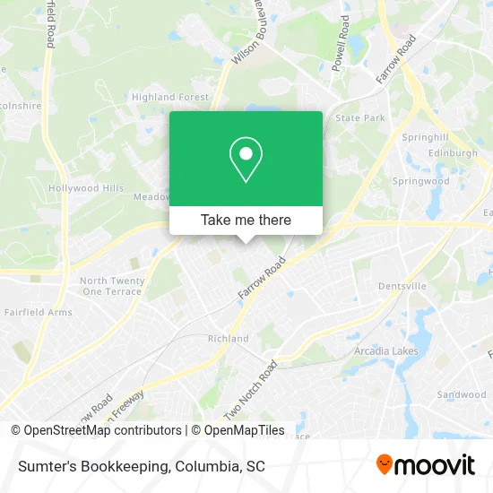 Sumter's Bookkeeping map