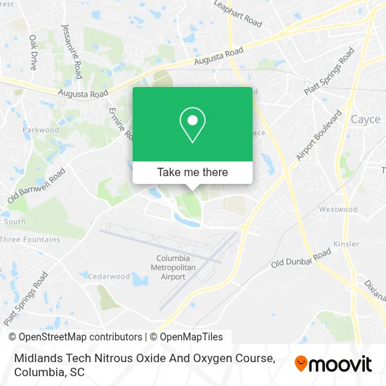 Midlands Tech Nitrous Oxide And Oxygen Course map
