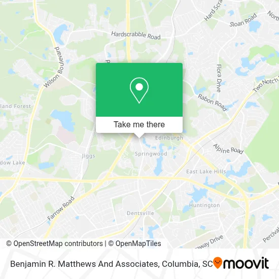 Benjamin R. Matthews And Associates map