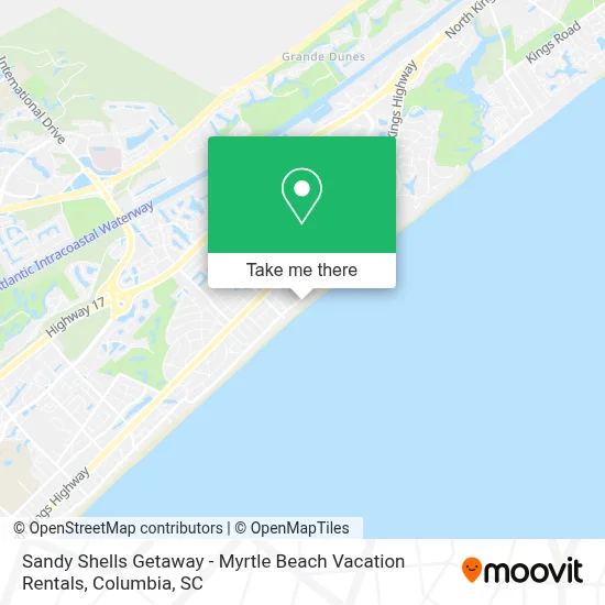 Sandy Shells Getaway - Myrtle Beach Vacation Rentals map