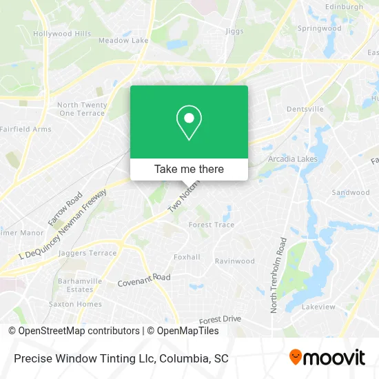 Precise Window Tinting Llc map