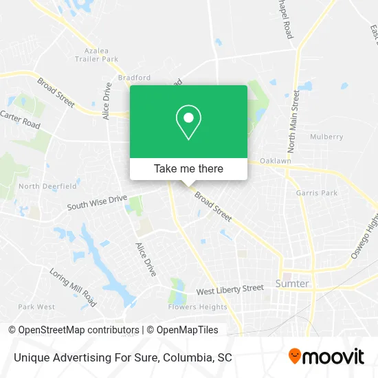 Unique Advertising For Sure map