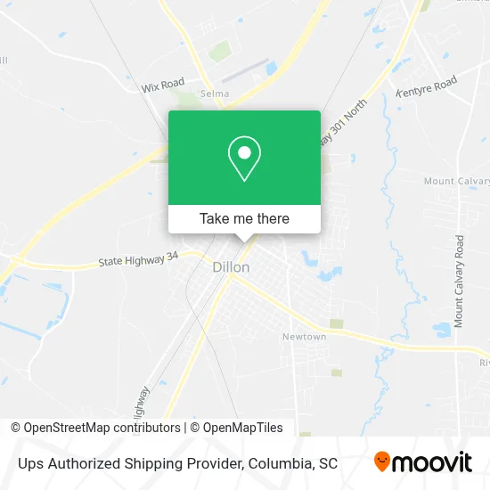 Ups Authorized Shipping Provider map