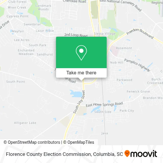Florence County Election Commission map