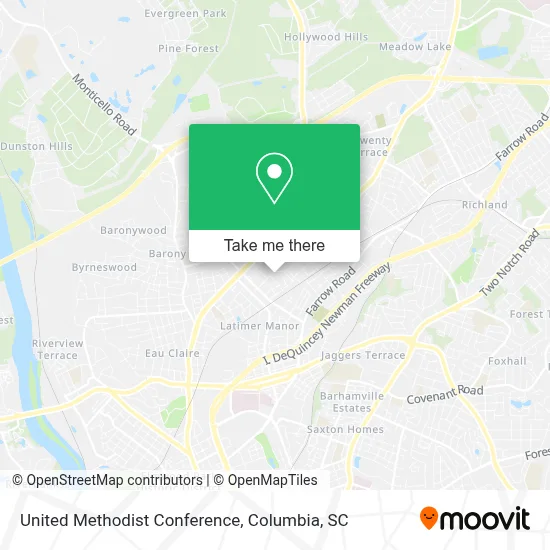 United Methodist Conference map