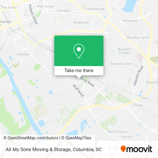 All My Sons Moving & Storage map