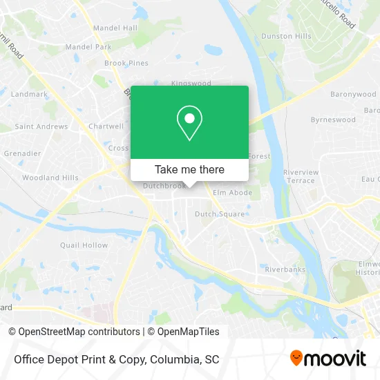 Office Depot Print & Copy map