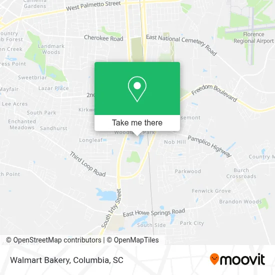 Walmart Bakery map