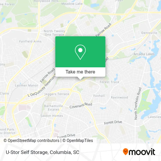 U-Stor Self Storage map
