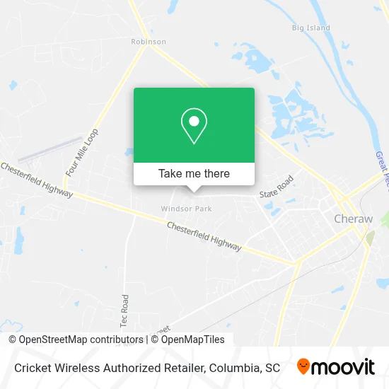 Cricket Wireless Authorized Retailer map