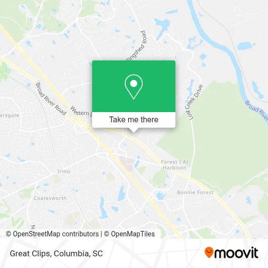 Great Clips map
