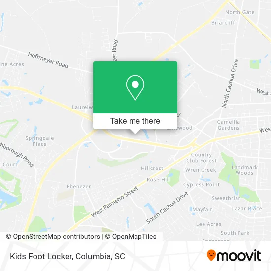 Kids Foot Locker map