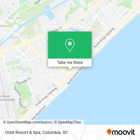 Orbit Resort & Spa map