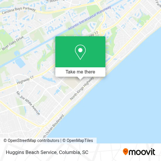 Huggins Beach Service map