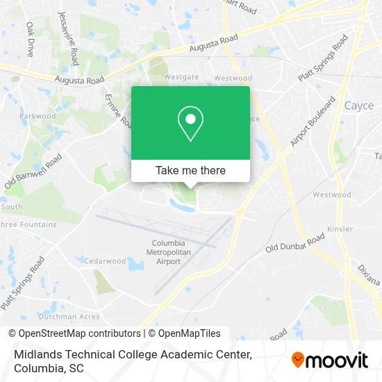 Midlands Technical College Academic Center map