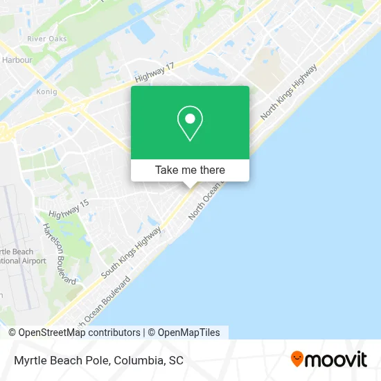 Myrtle Beach Pole map