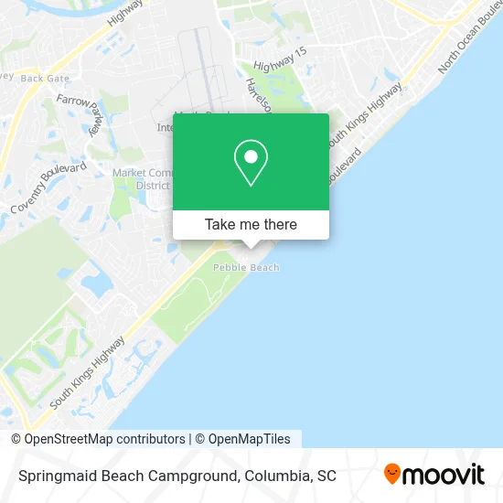 Springmaid Beach Campground map