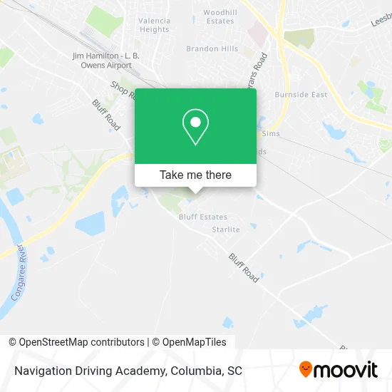Navigation Driving Academy map