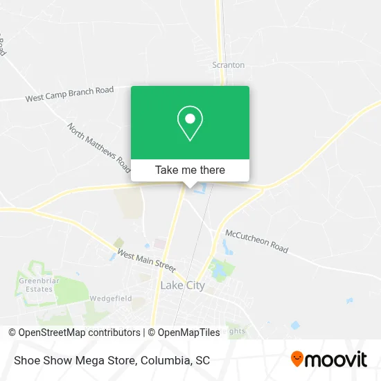 Shoe Show Mega Store map