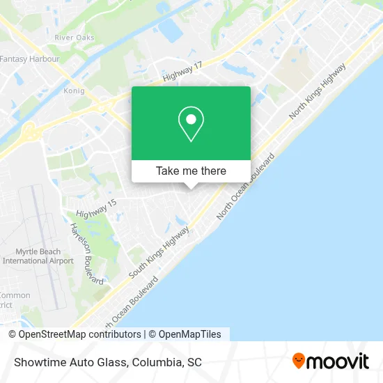 Showtime Auto Glass map