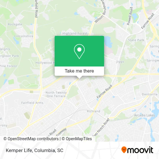 Kemper Life map