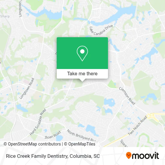 Rice Creek Family Dentistry map