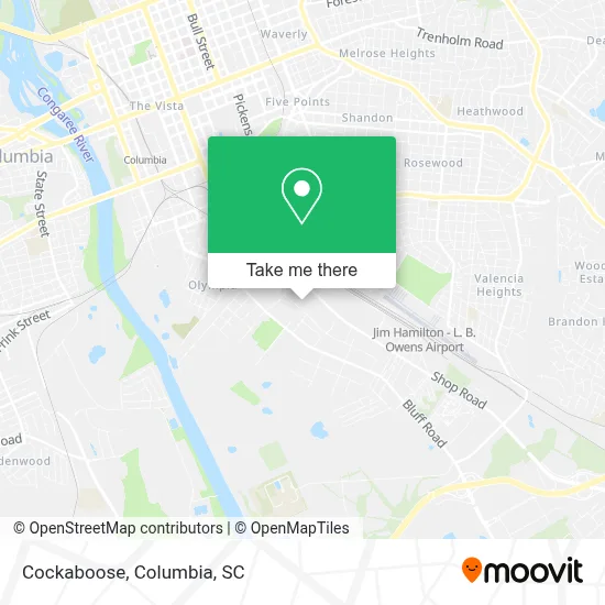 Cockaboose map