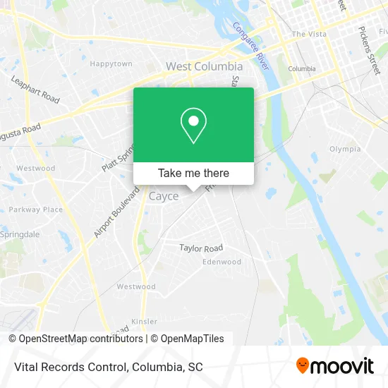 Vital Records Control map