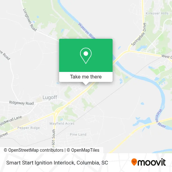 Smart Start Ignition Interlock map