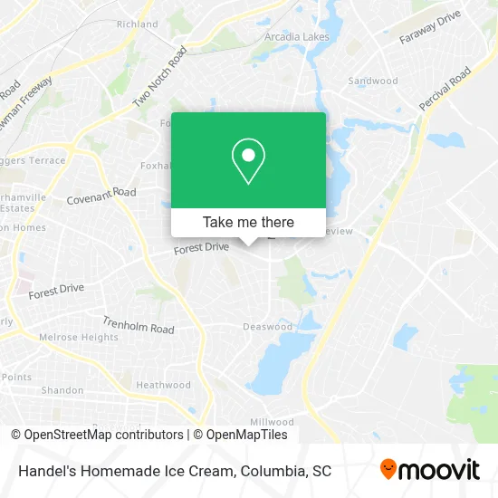 Handel's Homemade Ice Cream map