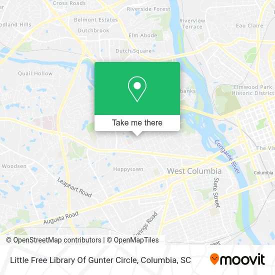 Little Free Library Of Gunter Circle map