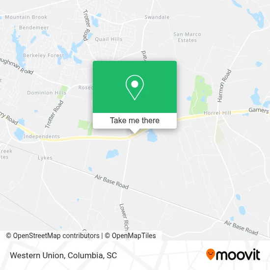Western Union map