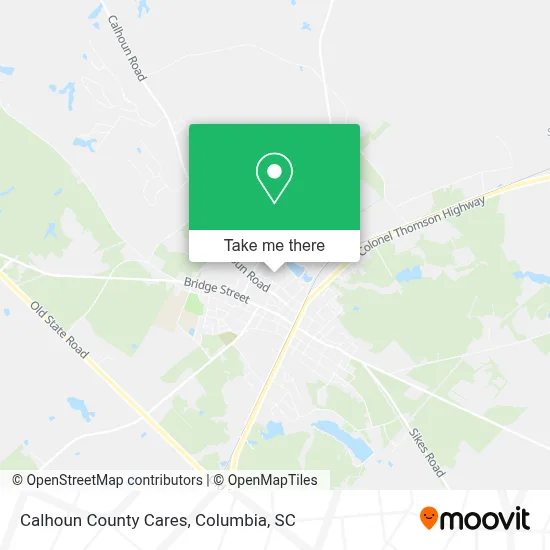 Calhoun County Cares map