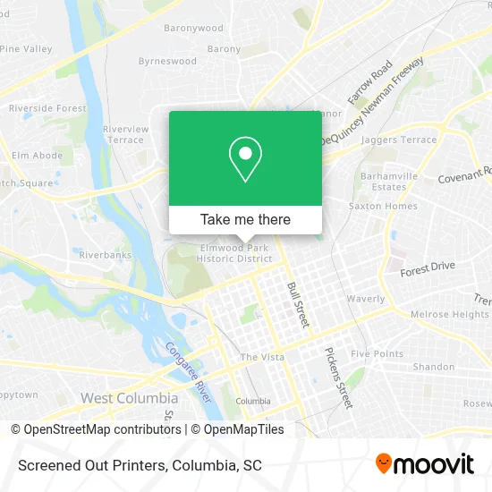 Screened Out Printers map
