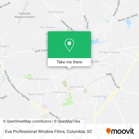 Eva Professional Window Films map