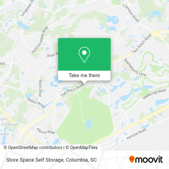 Store Space Self Storage map