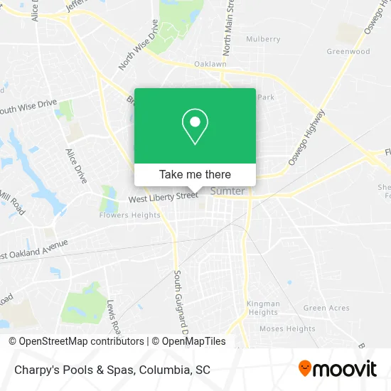 Charpy's Pools & Spas map
