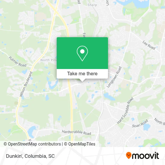Dunkin' map