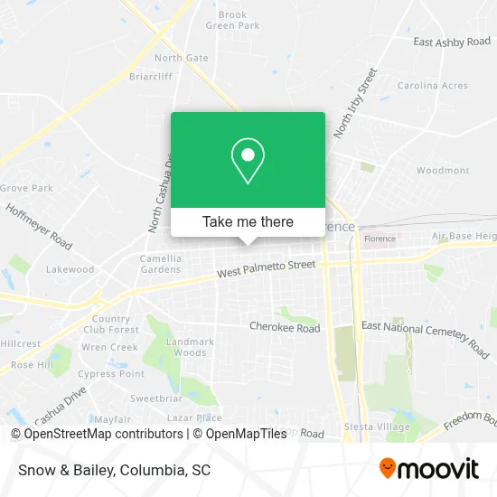 Snow & Bailey map