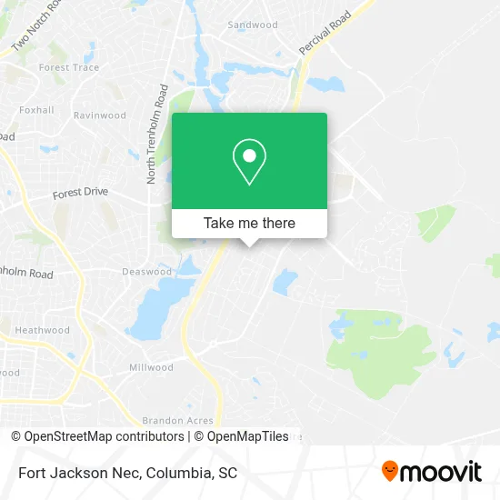 Fort Jackson Nec map