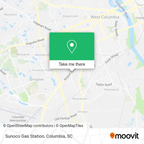 Sunoco Gas Station map