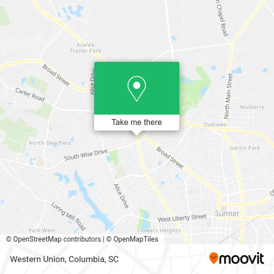 Western Union map