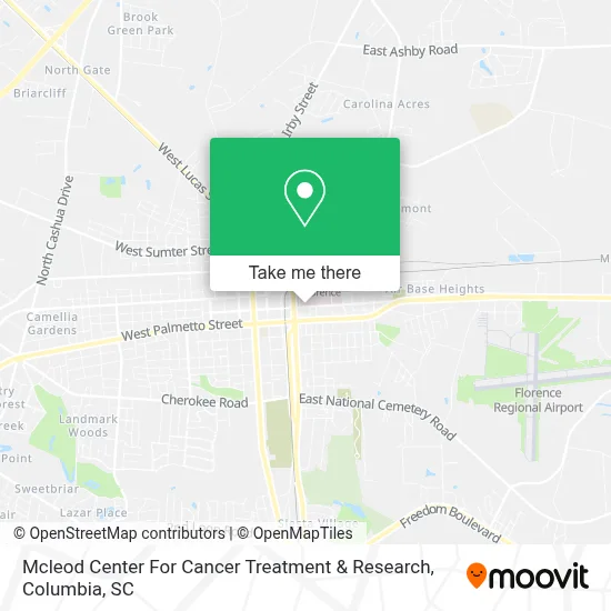 Mcleod Center For Cancer Treatment & Research map