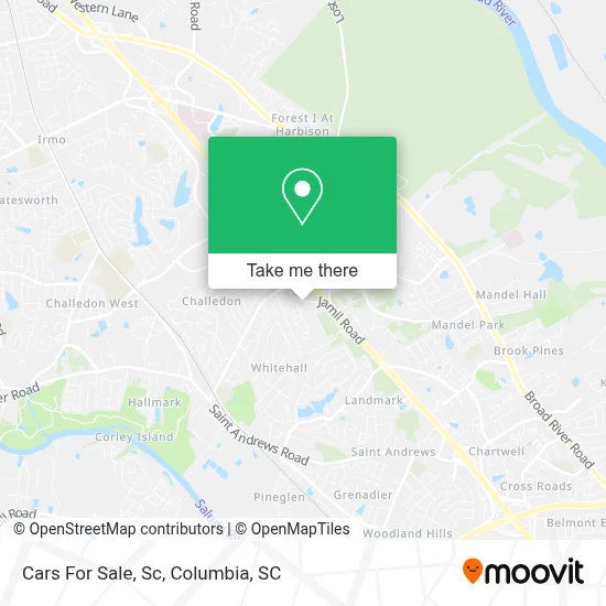 Cars For Sale, Sc map