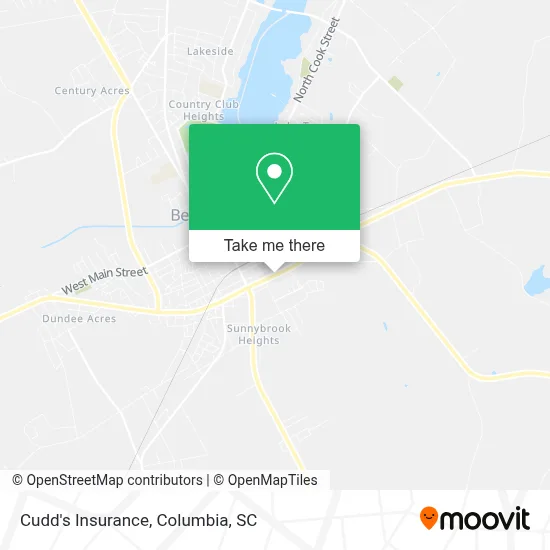 Cudd's Insurance map
