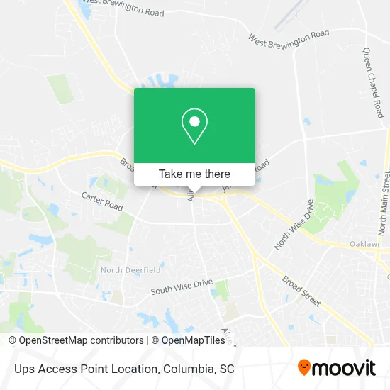 Ups Access Point Location map