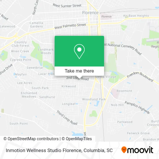Inmotion Wellness Studio Florence map